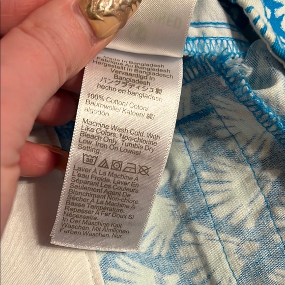 J. Crew 3.5" Fan-Print Classic Chino Short Patterned Women's Shorts Cotton‎ XS - Picture 8 of 9